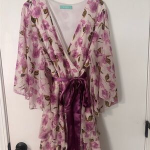 NWOT Floral Tiered Dress 1XL